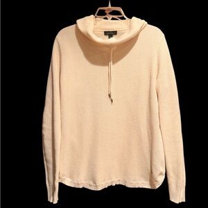 Lauren Jeans Co Ralph Lauren Cream Waffle Knit Cowl Neck Sweater Size L Women’s